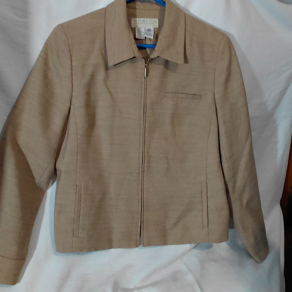 Norton McNaughton Beige Textured Jacket